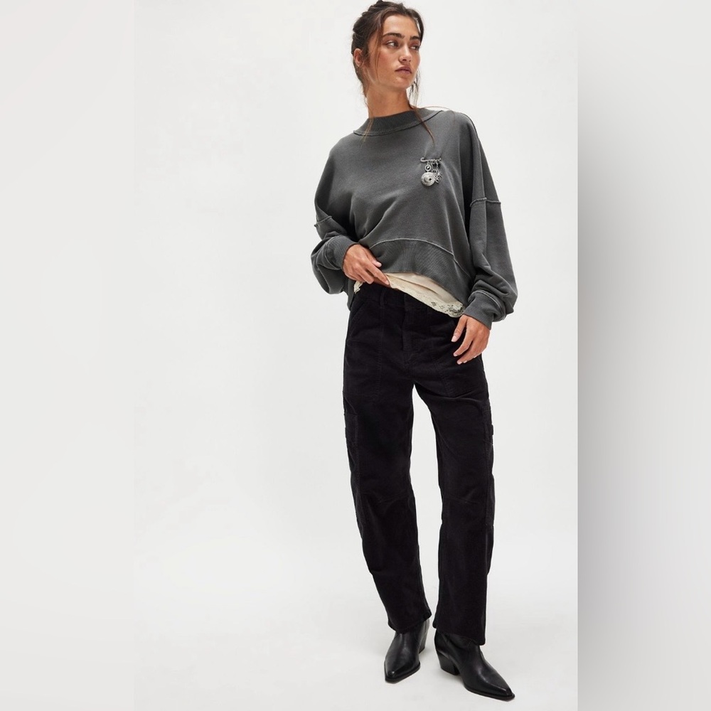 NWT We The Free Hi-Lo Pullover ~Black~